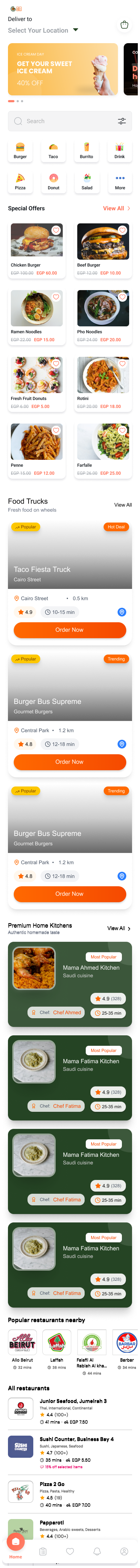 GoBy App Home Screen